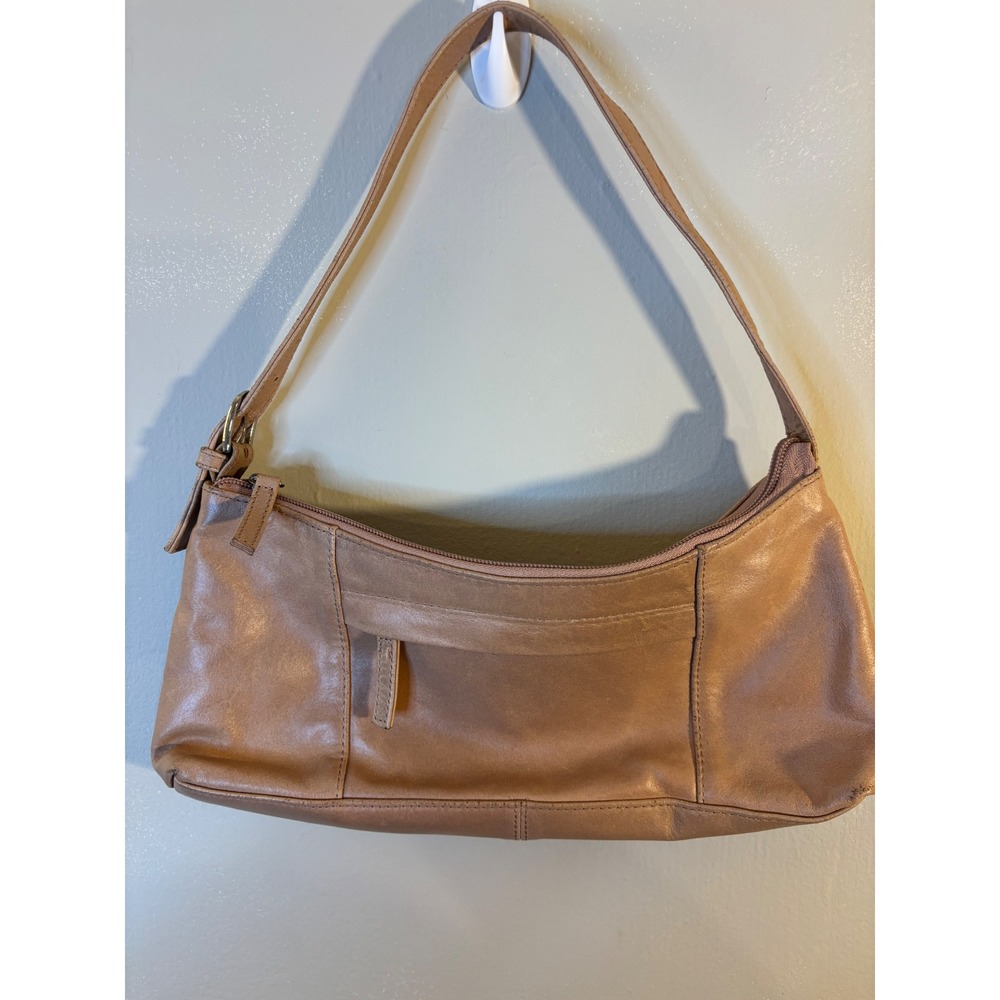 VTG Wilson's Leather Baby Pink Short Strap Shoulder Bag Purse Y2K